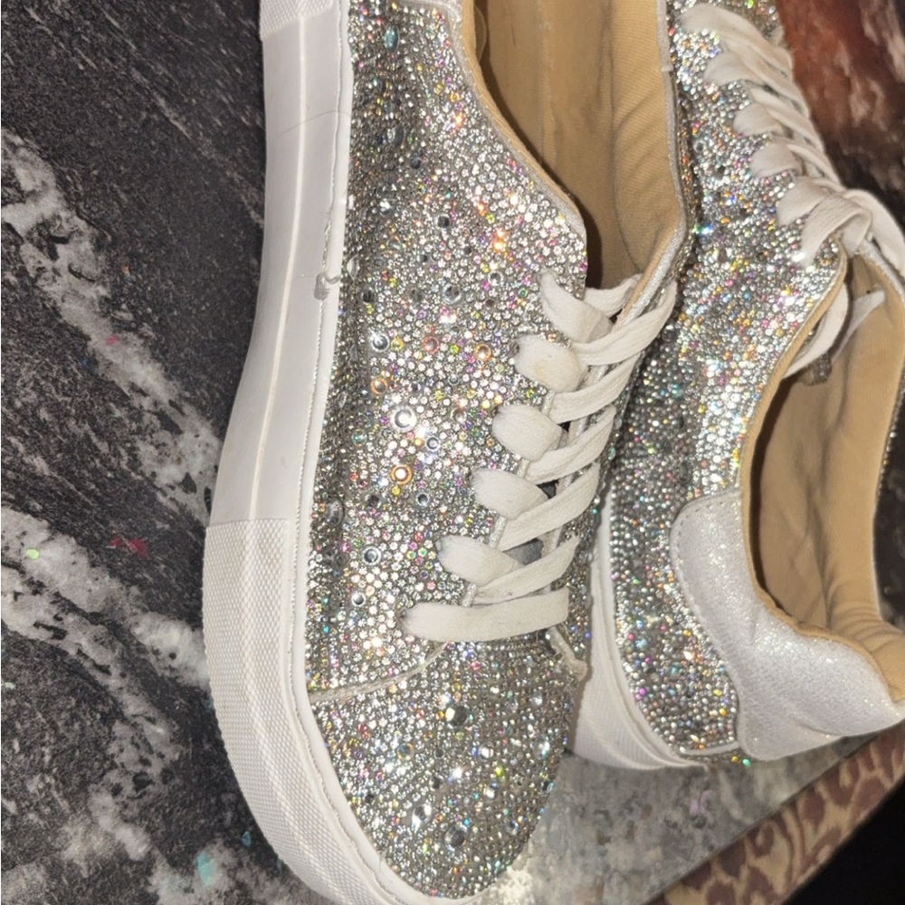 Sparkling Silver Women's Sneakers